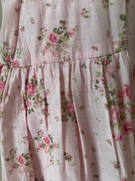 Pink Floral Maxi Sundress - Picture 3 of 6